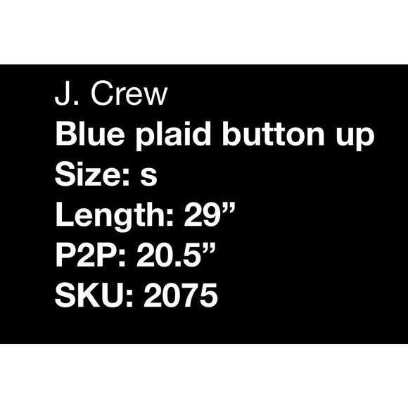 J. Crew plaid button up shirt- size s - Picture 7 of 7